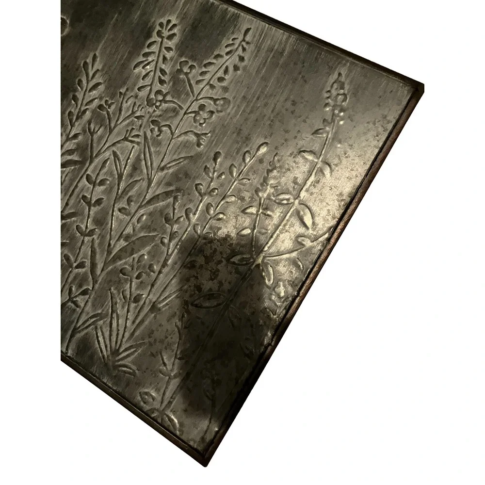 Large Botanical Metal Wall Art Rustic Farmhouse Wildflower Galvanized Decor 40